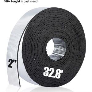 PAMASE 32.8ft Pipe Insulation Tape Wrap - Outdoor Winter Cold Hot Water Pipe 2"